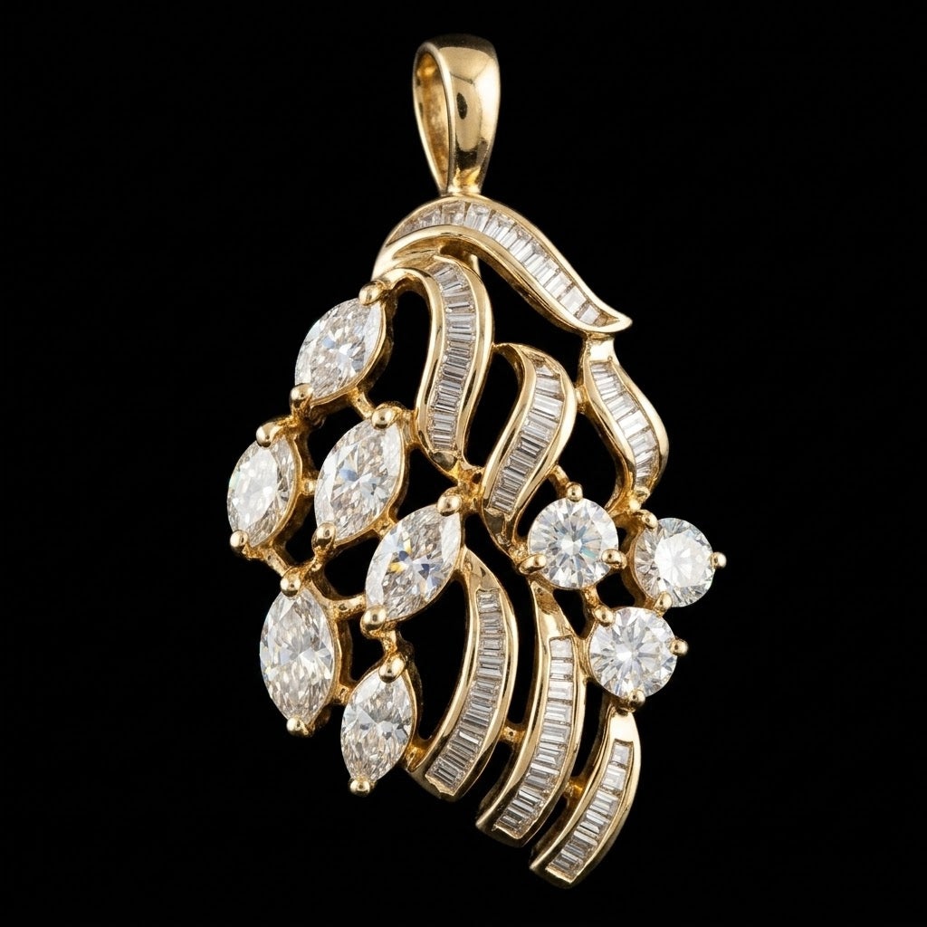 2.05Ct of Locket With the Purity of 18K