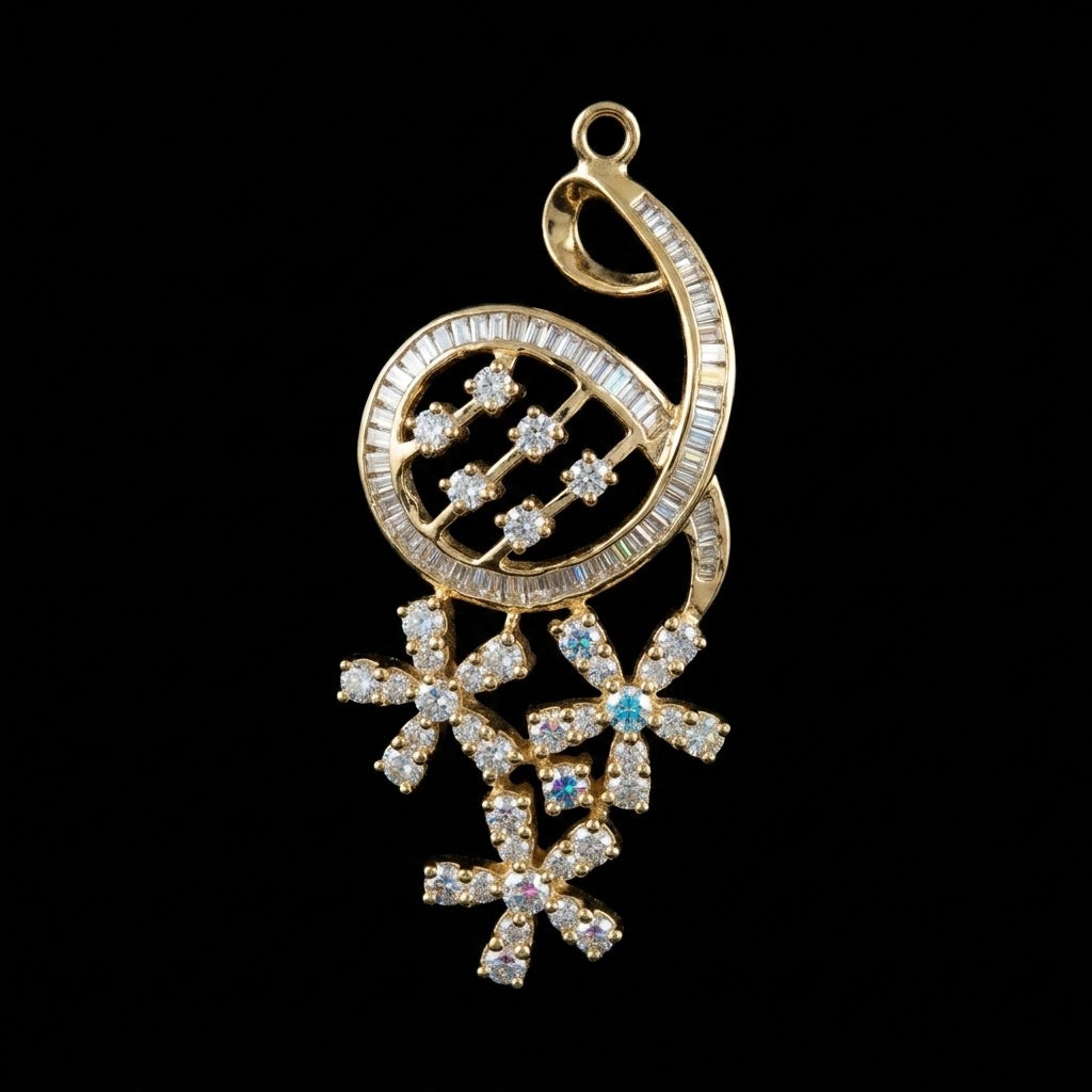 2.34Ct of Locket With the Purity of 18K