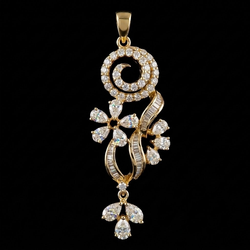 2.72Ct of Locket With the Purity of 18K