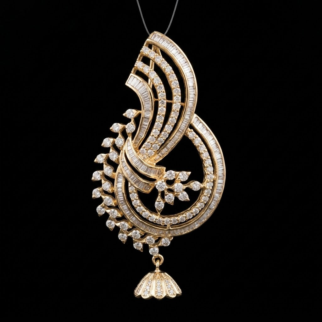 3.1Ct of Locket With the Purity of 18K