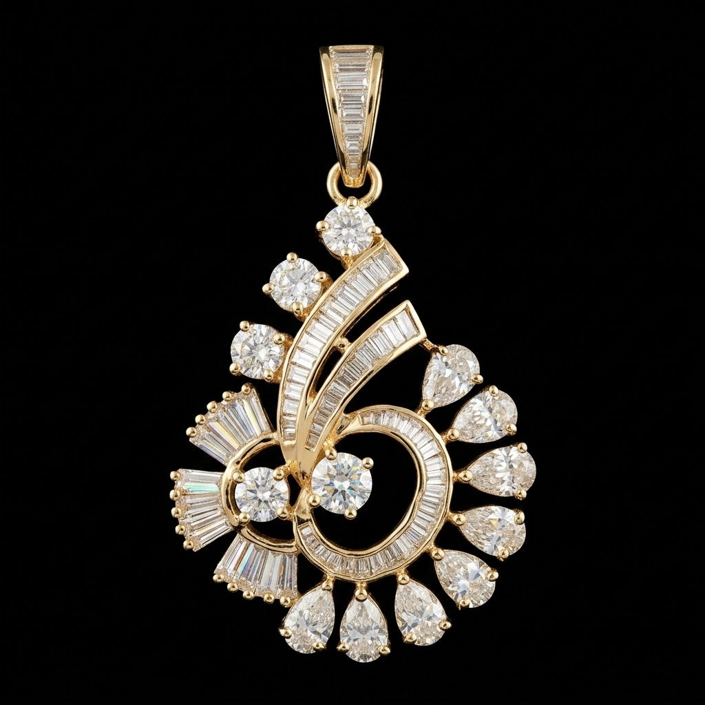 4.52Ct of Locket With the Purity of 14K