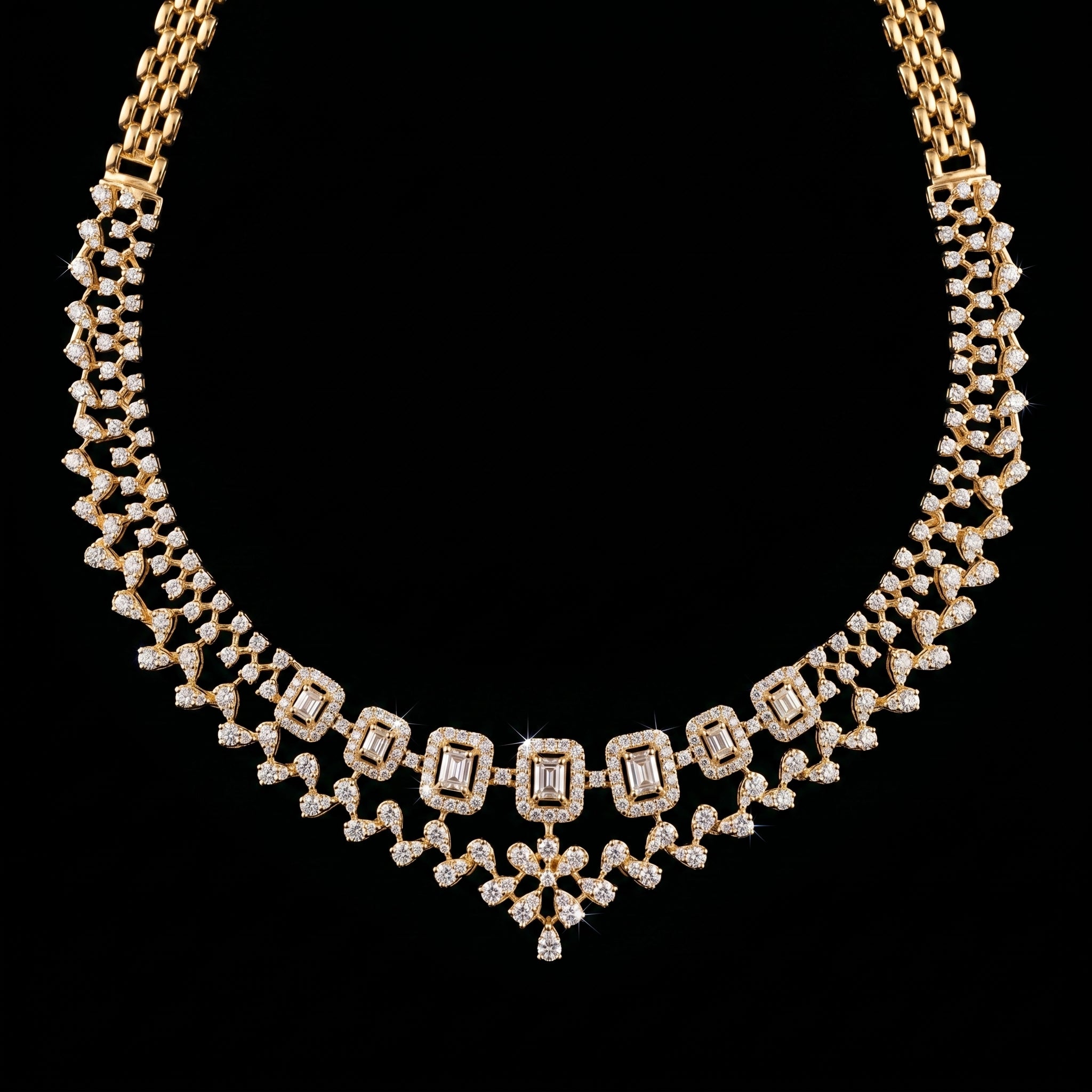 5.49Ct of Necklace With Purity of 14K