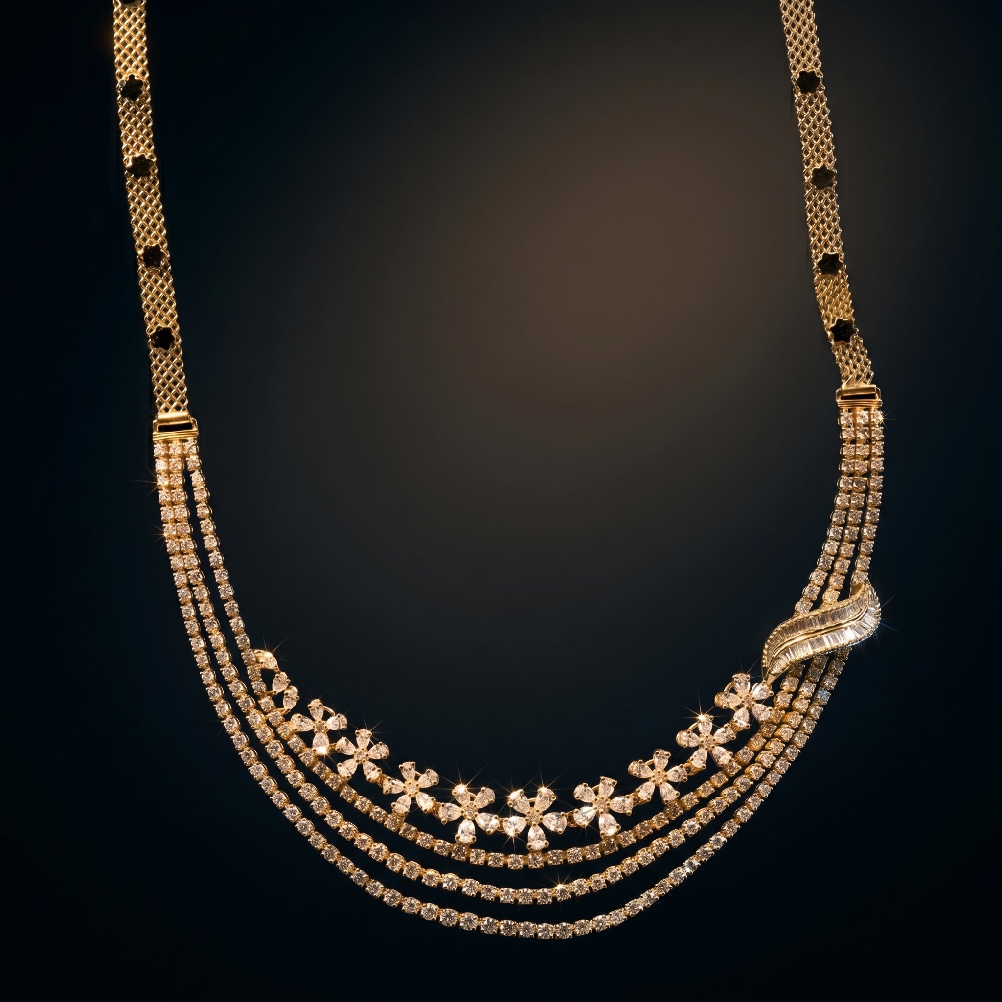 11.43Ct of Necklace With Purity of 14K