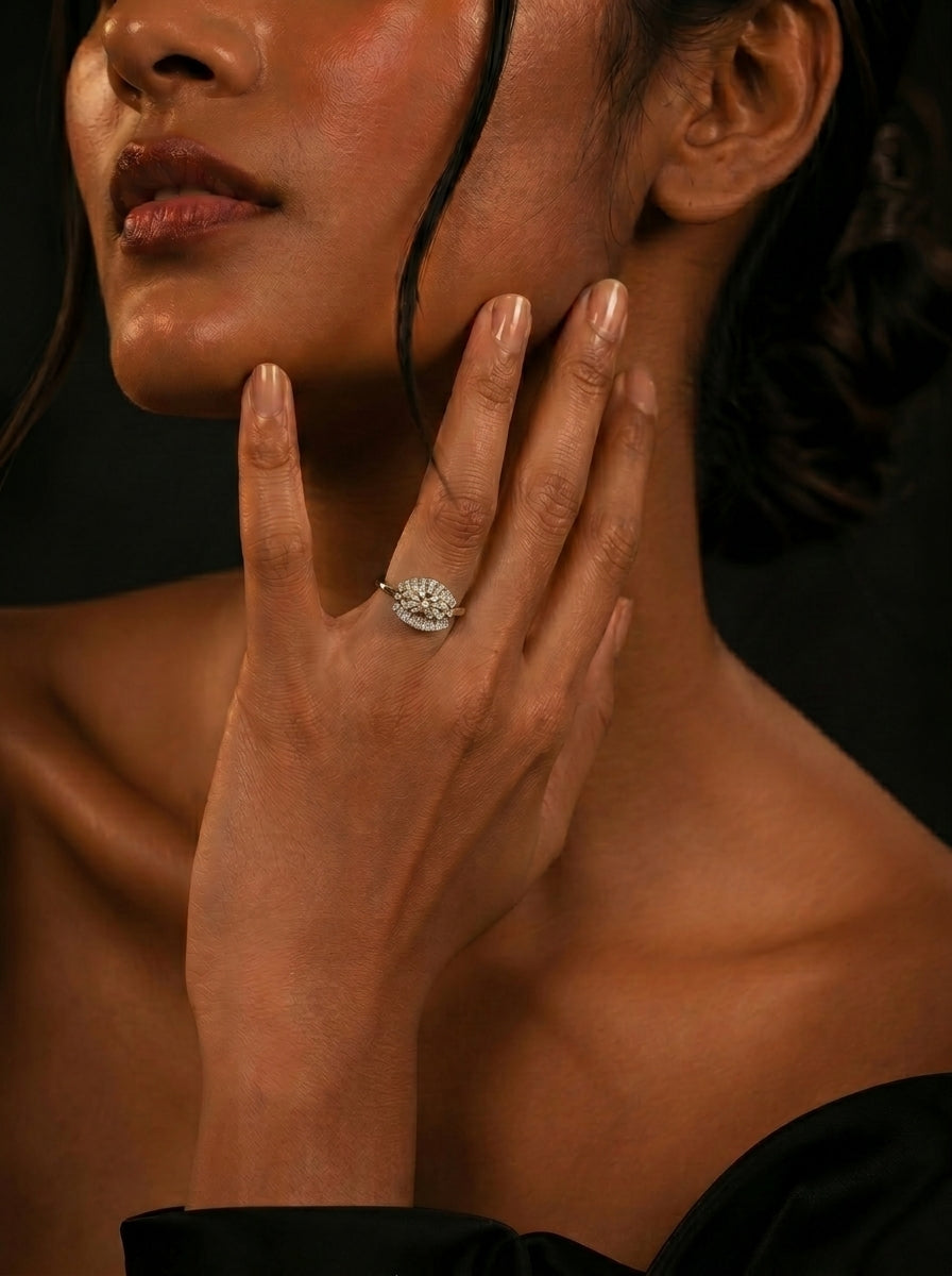 0.84Ct of Ring with the Purity of 18K