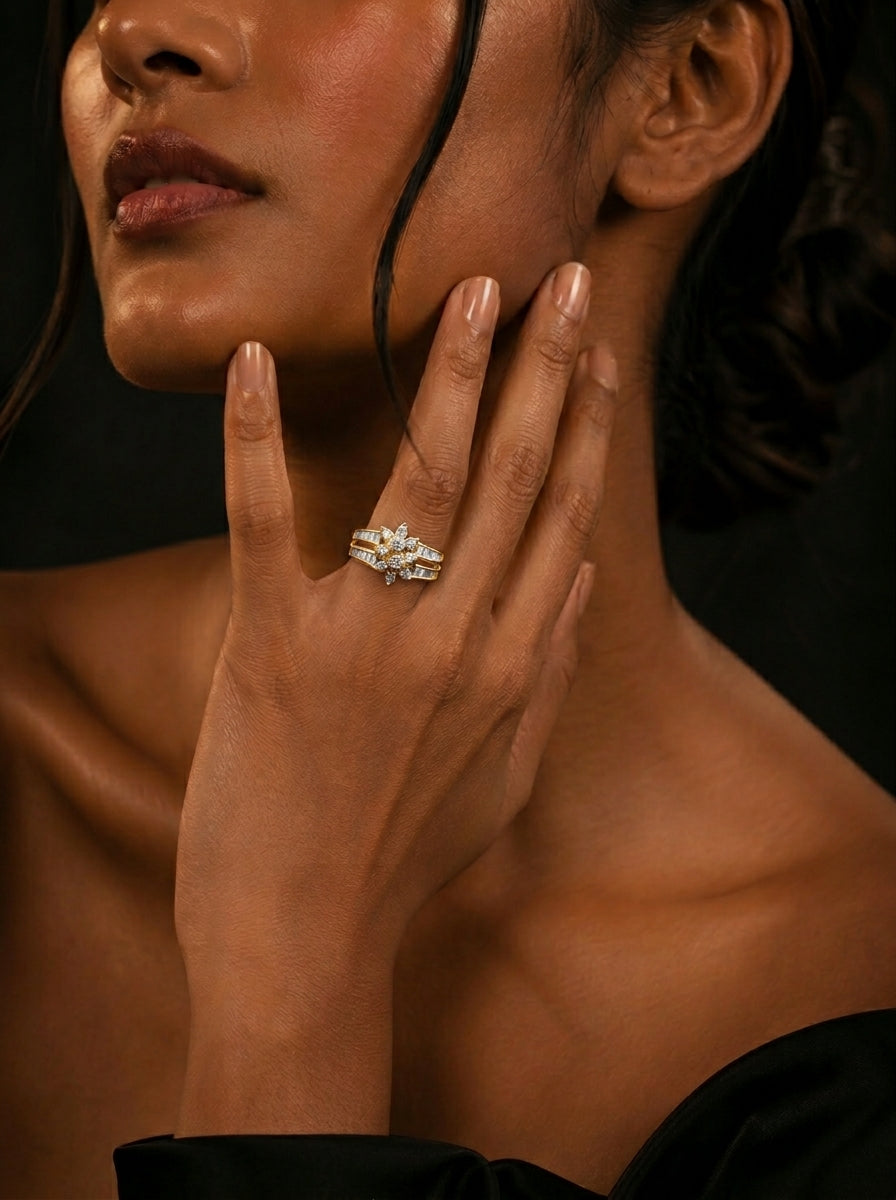 0.6Ct of Ring with the Purity of 18k