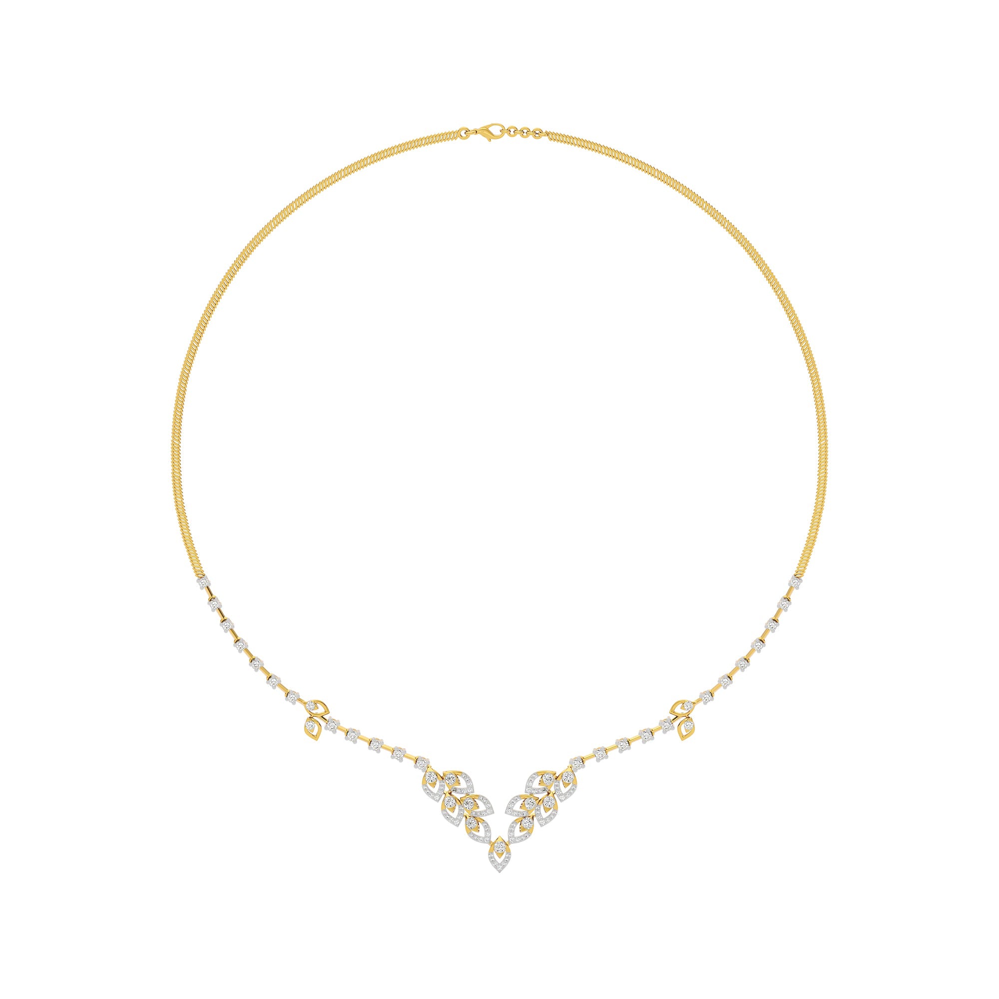 208.8Ct Round shape Necklaces Purity of 18KT