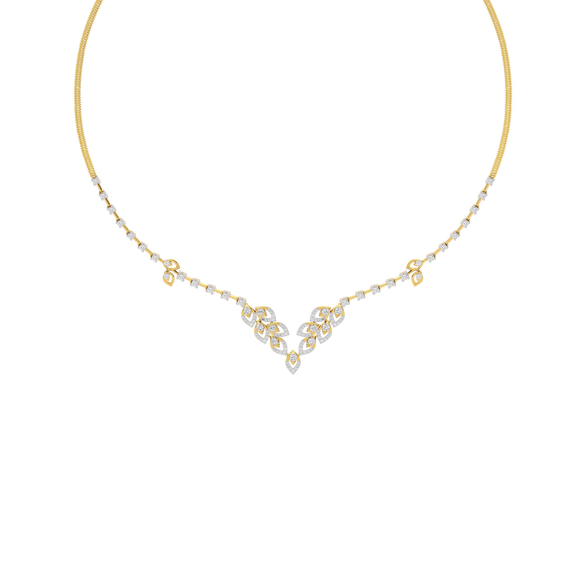 208.8Ct Round shape Necklaces Purity of 18KT