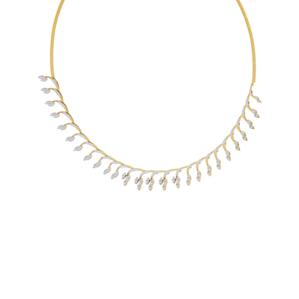 500.49Ct Round shape Necklaces Purity of 14KT