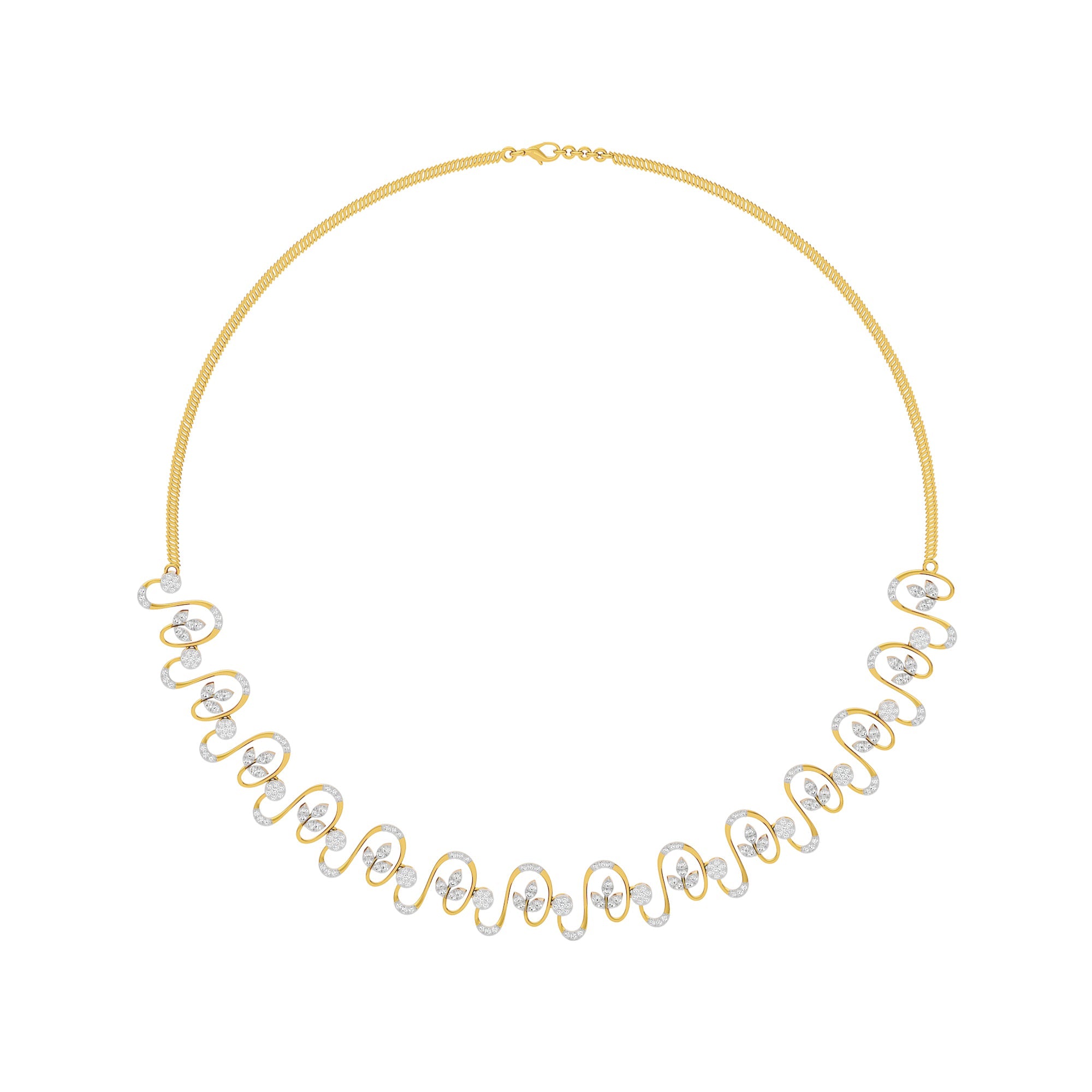 659.68Ct Round shape Necklaces Purity of 14KT