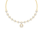 405.02Ct Round shape Necklaces Purity of 14KT