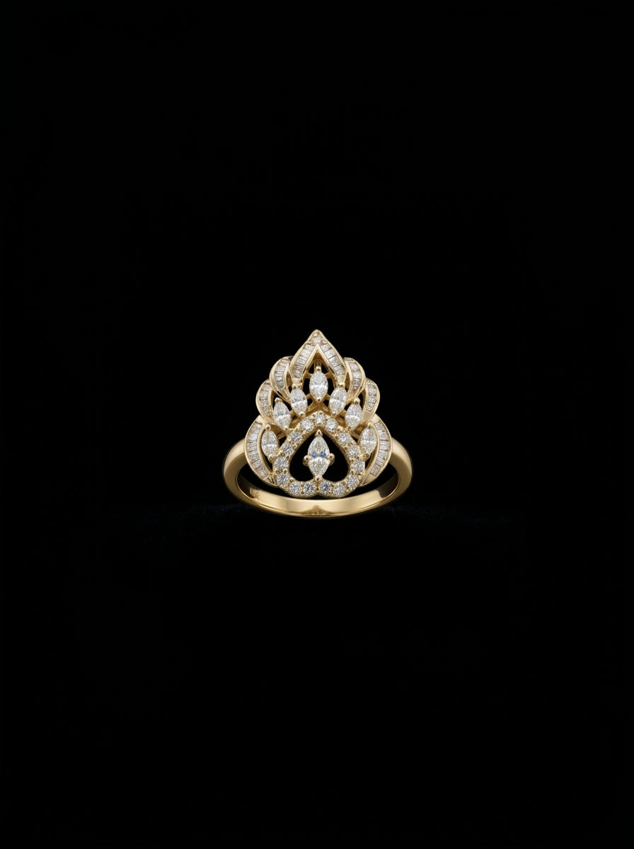0.95Ct of Ring with the Purity of 18K