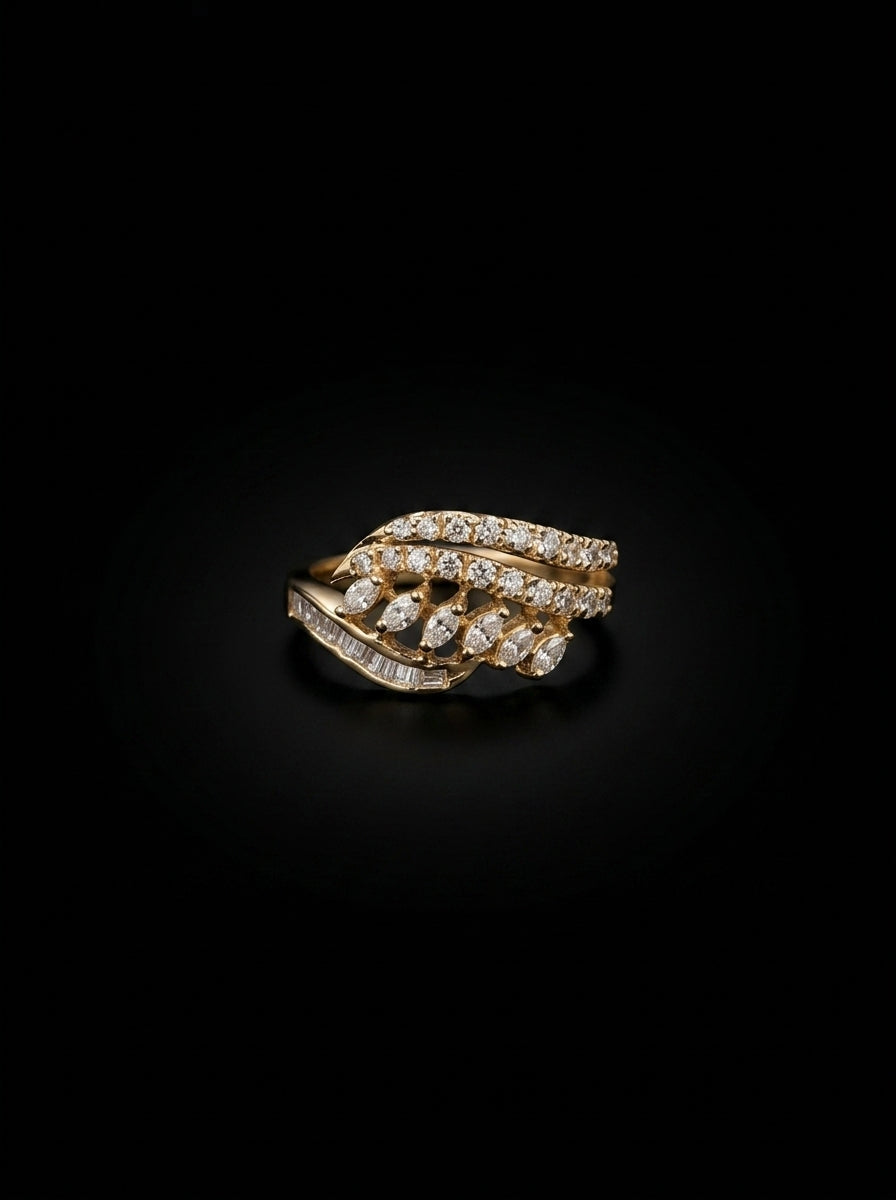 0.6Ct of Ring with the Purity of 18K