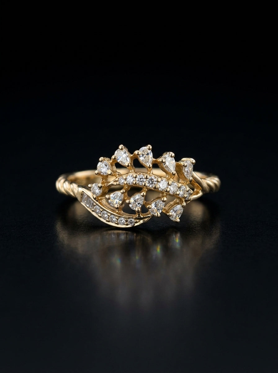 0.6Ct of Ring with the Purity of 18K