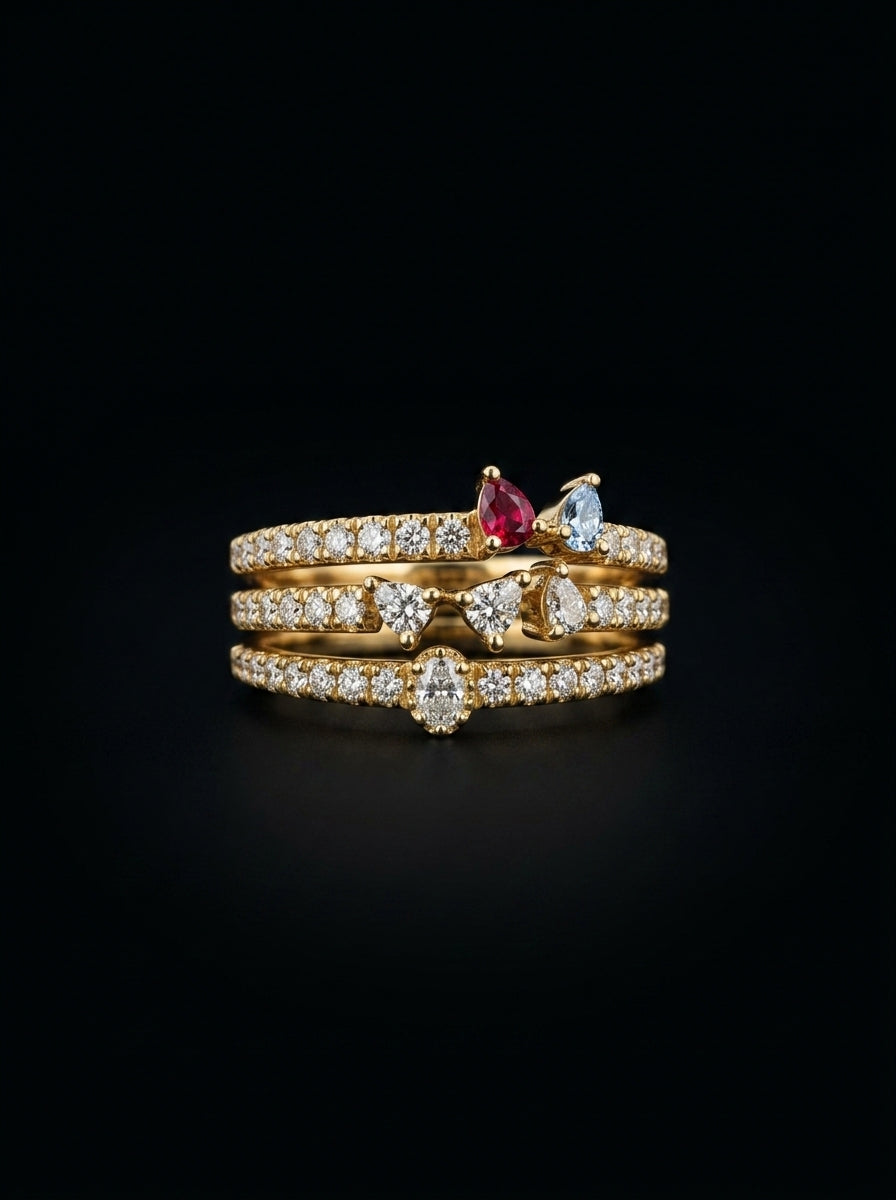 0.7Ct of Ring with the Purity of 18k