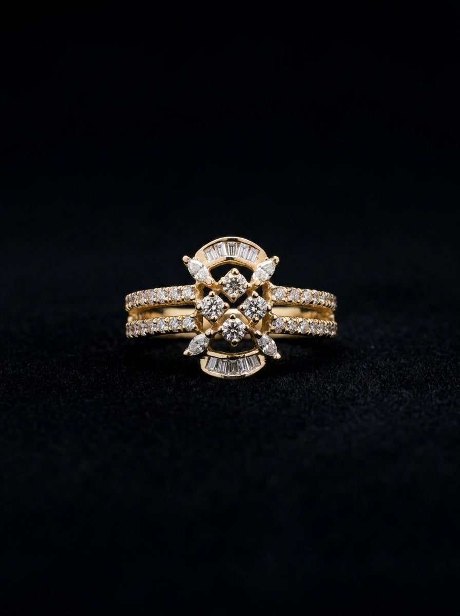0.7Ct of Ring with the Purity of 18k