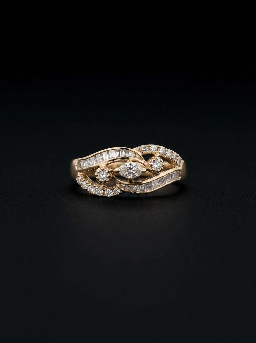 0.5Ct of Ring with the Purity of 18k