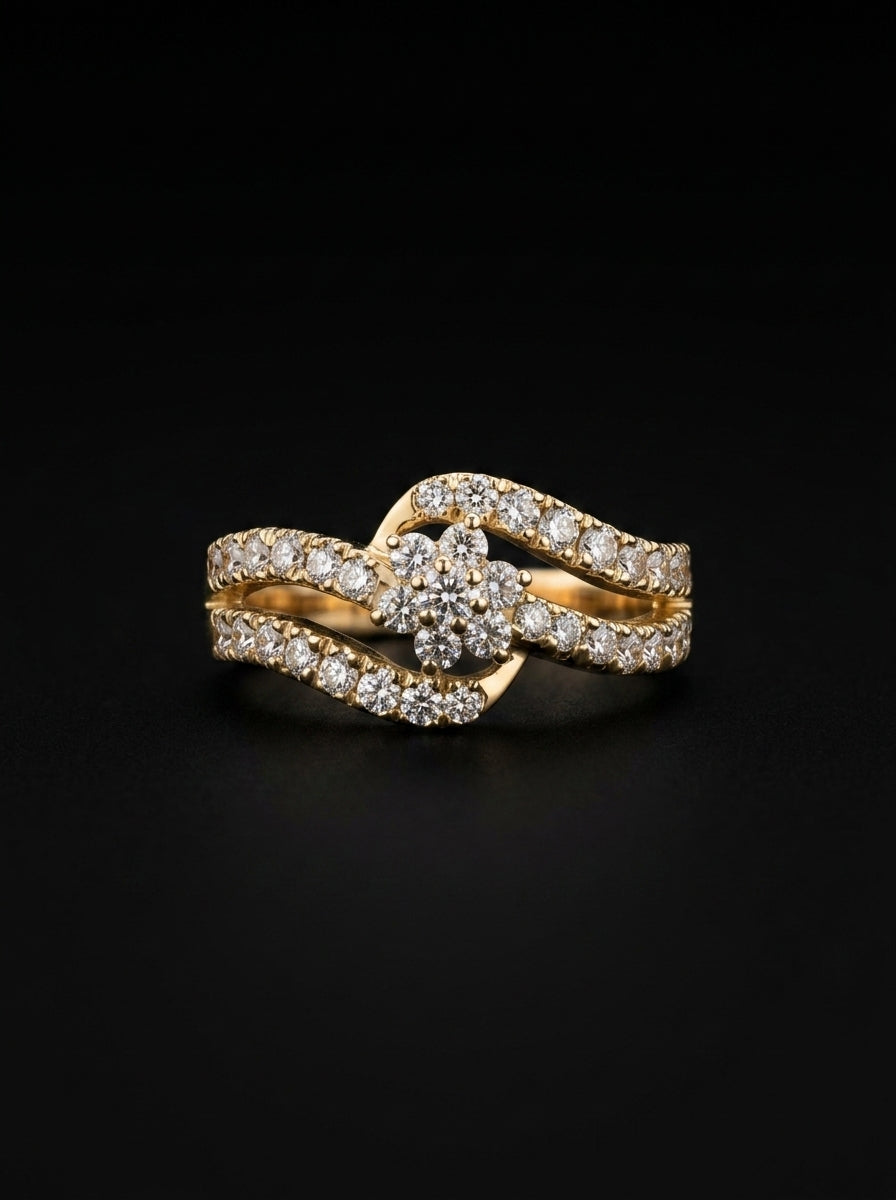 0.7Ct of Ring with the Purity of 18k