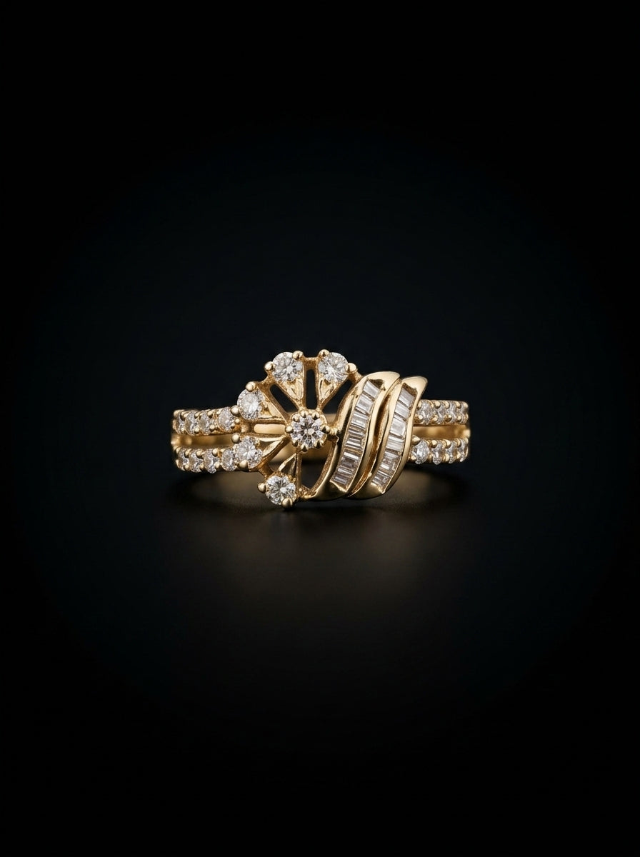 0.6Ct of Ring with the Purity of 18k