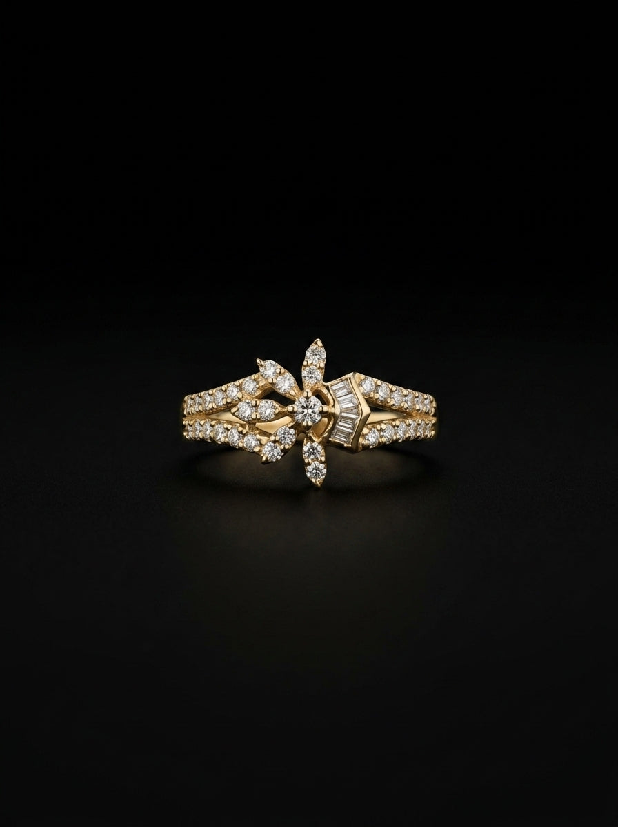 0.6Ct of Ring with the Purity of 18k
