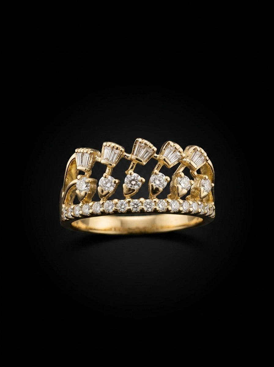 0.7Ct of Ring with the Purity of 18k