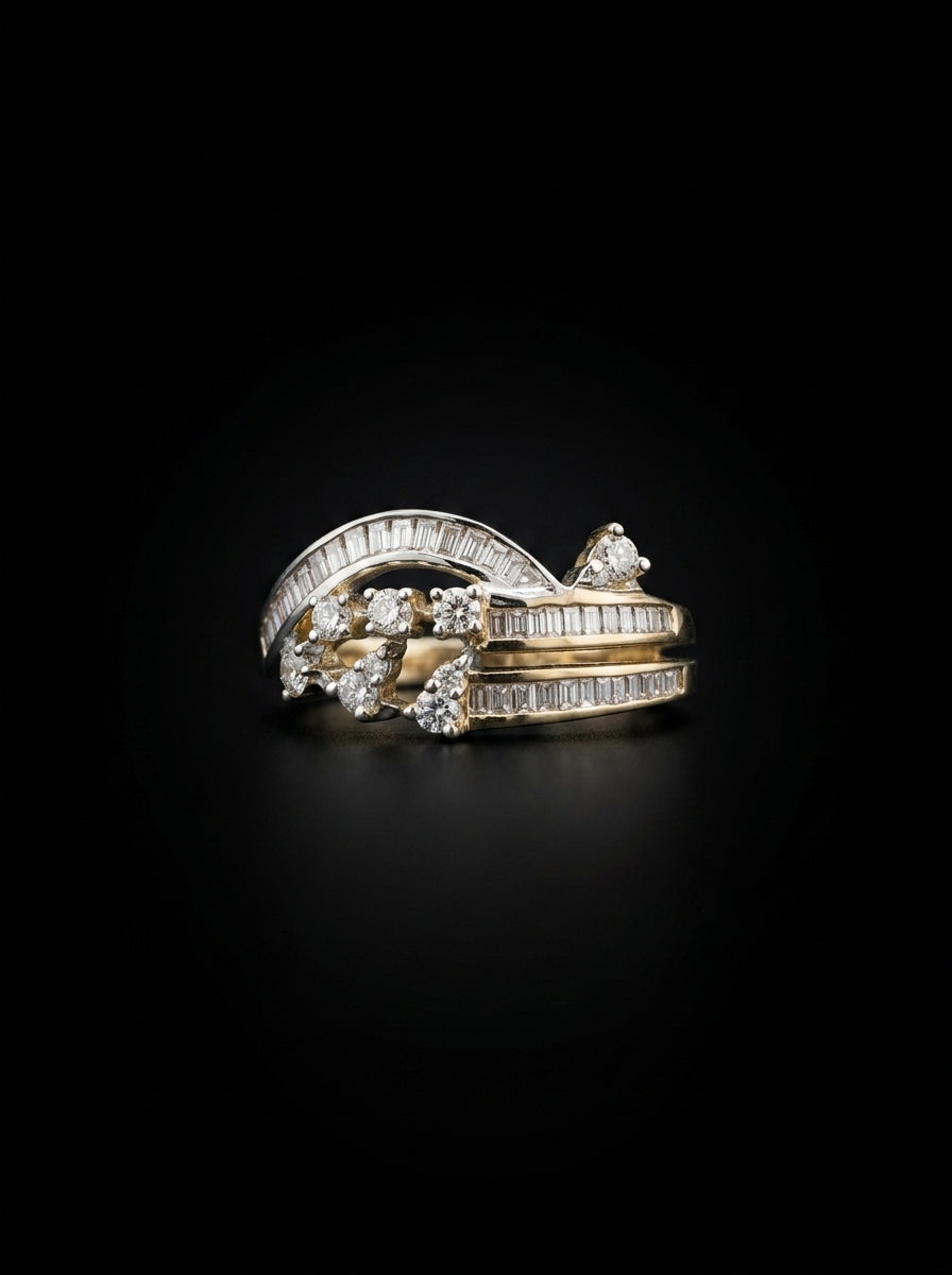 0.8Ct of Ring with the Purity of 18k