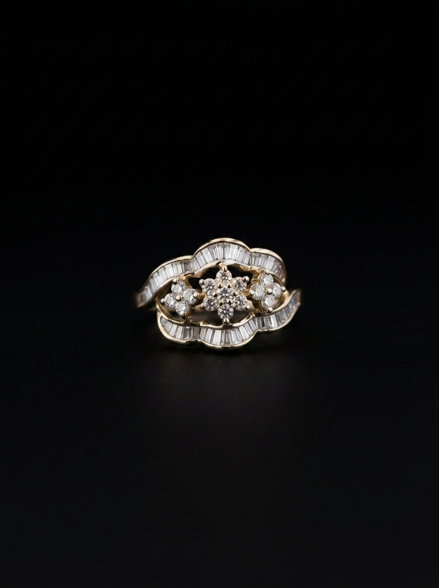 0.9Ct of Ring with the Purity of 18k