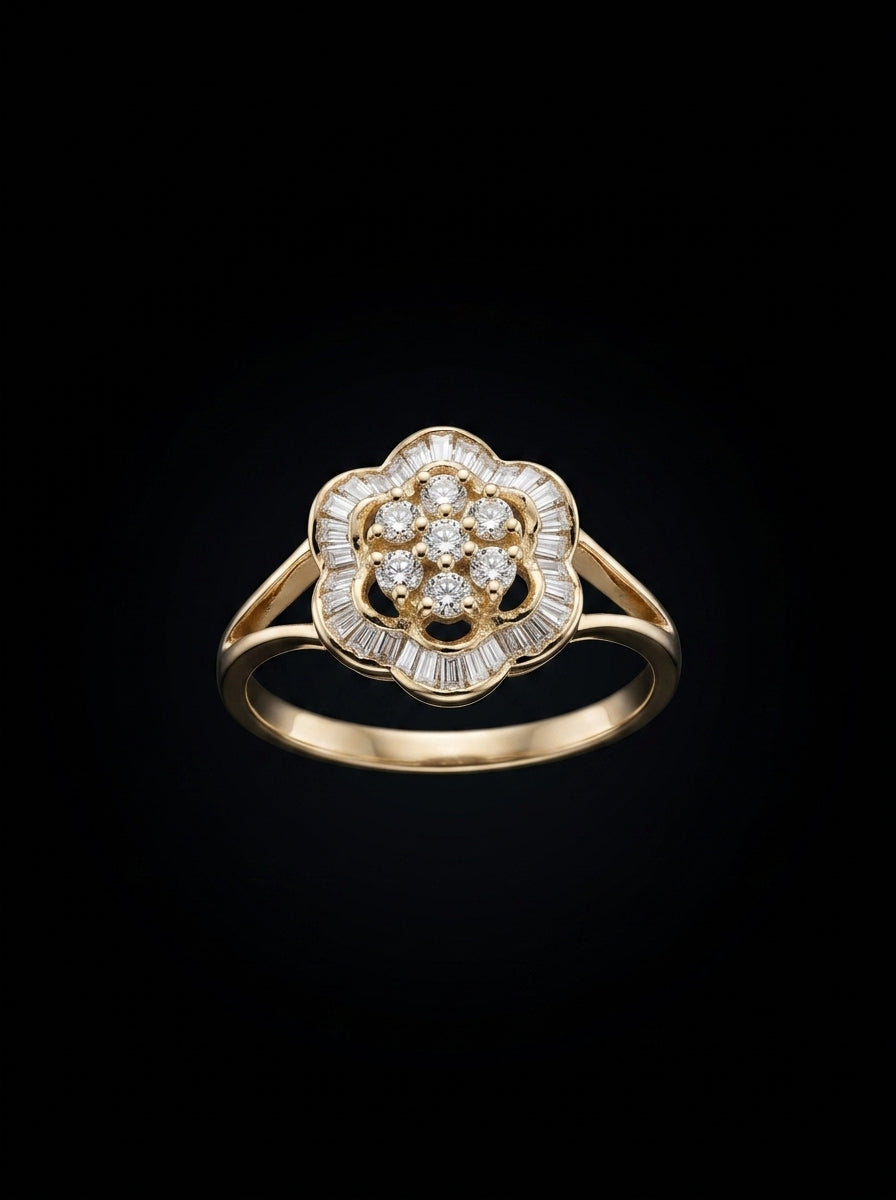 0.5Ct of Ring with the Purity of 18k