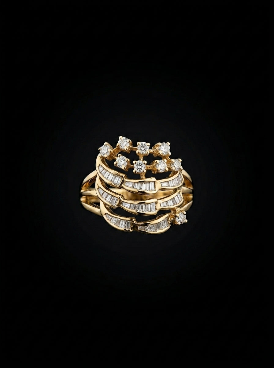 1Ct of Ring with the Purity of 18k