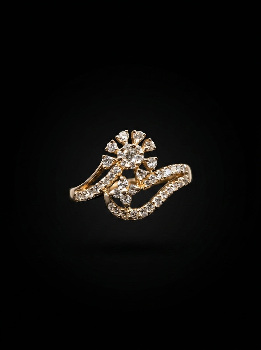 0.7Ct of Ring with the Purity of 18k