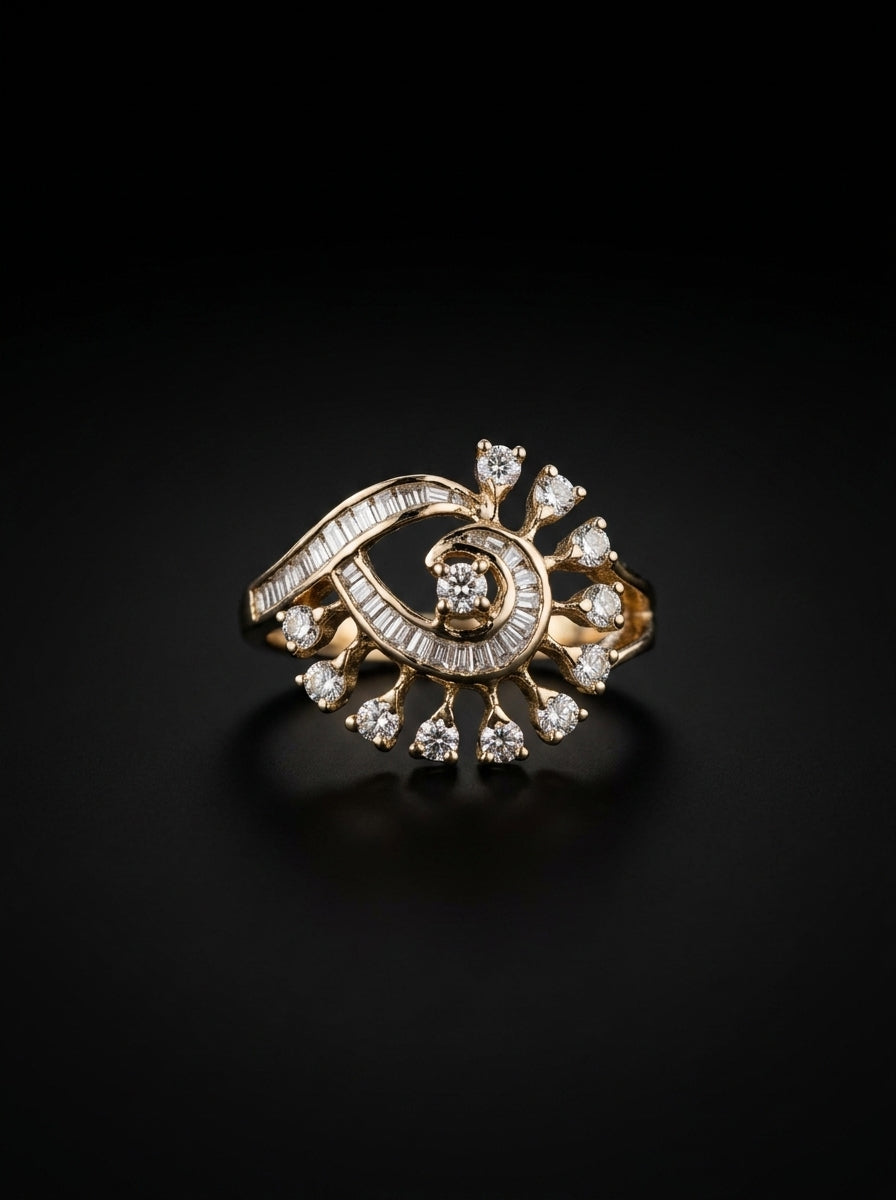 0.7Ct of Ring with the Purity of 18k