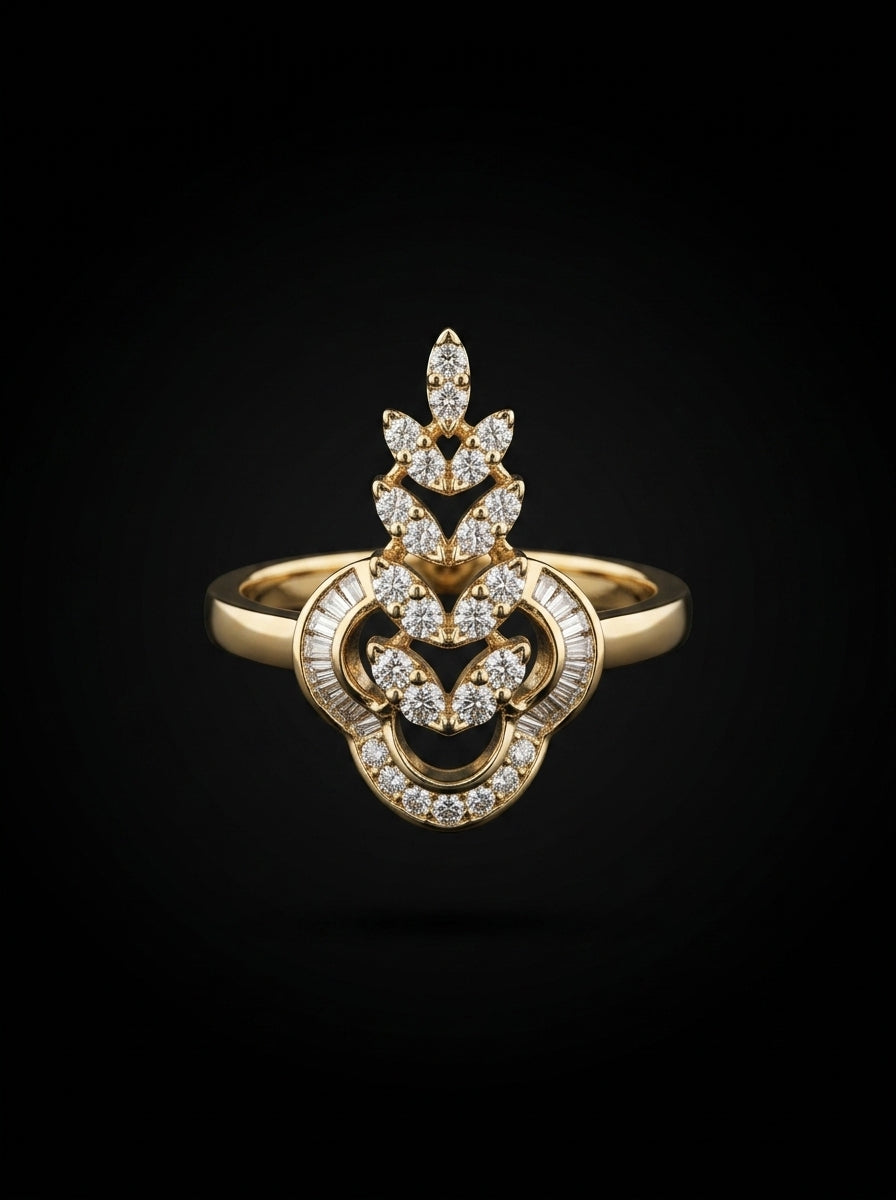 0.5Ct of Ring with the Purity of 18k
