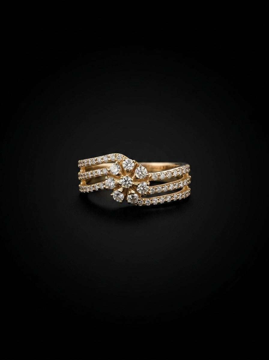0.8Ct of Ring with the Purity of 14K