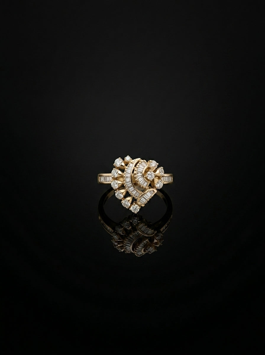 0.8Ct of Ring with the Purity of 14K