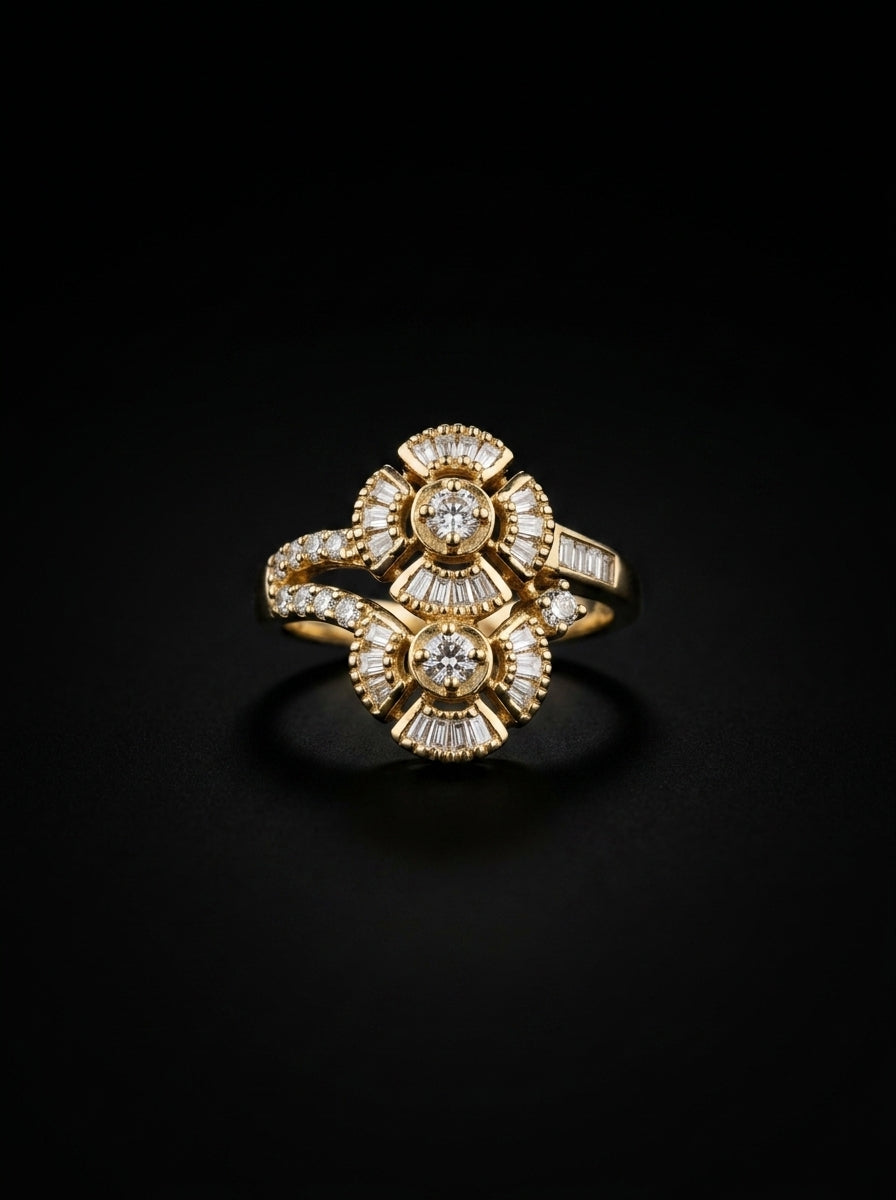 0.5Ct of Ring with the Purity of 14K