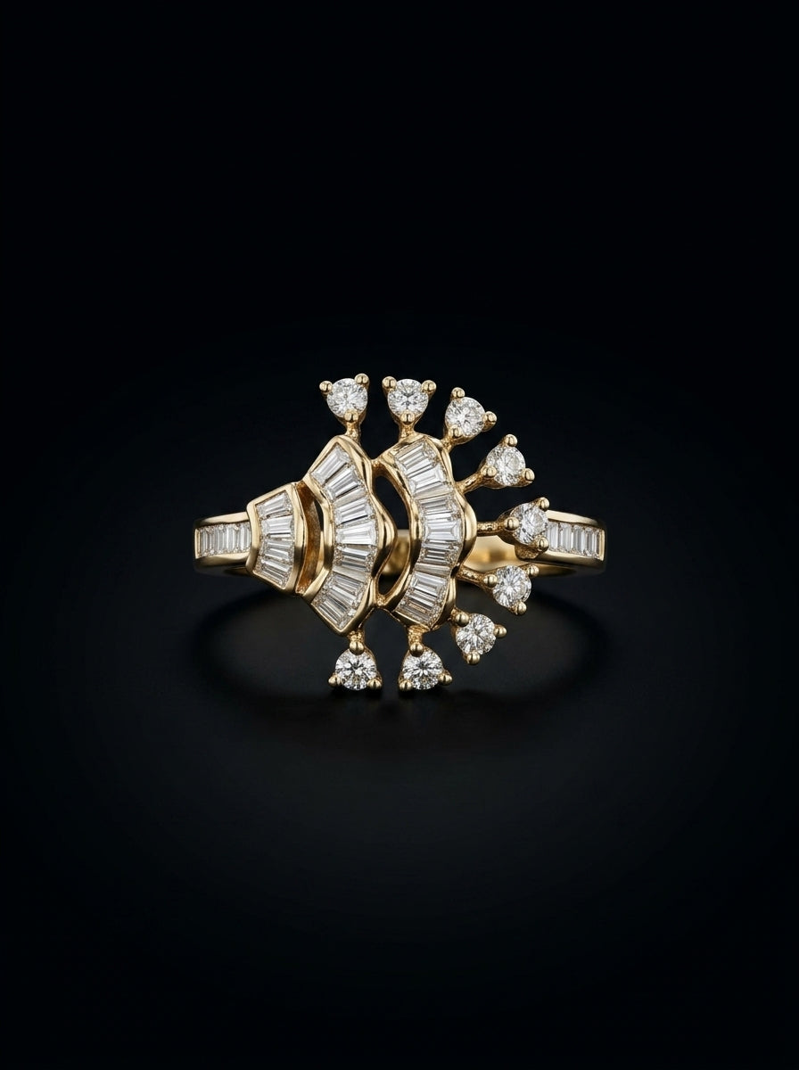 0.6Ct of Ring with the Purity of 14K