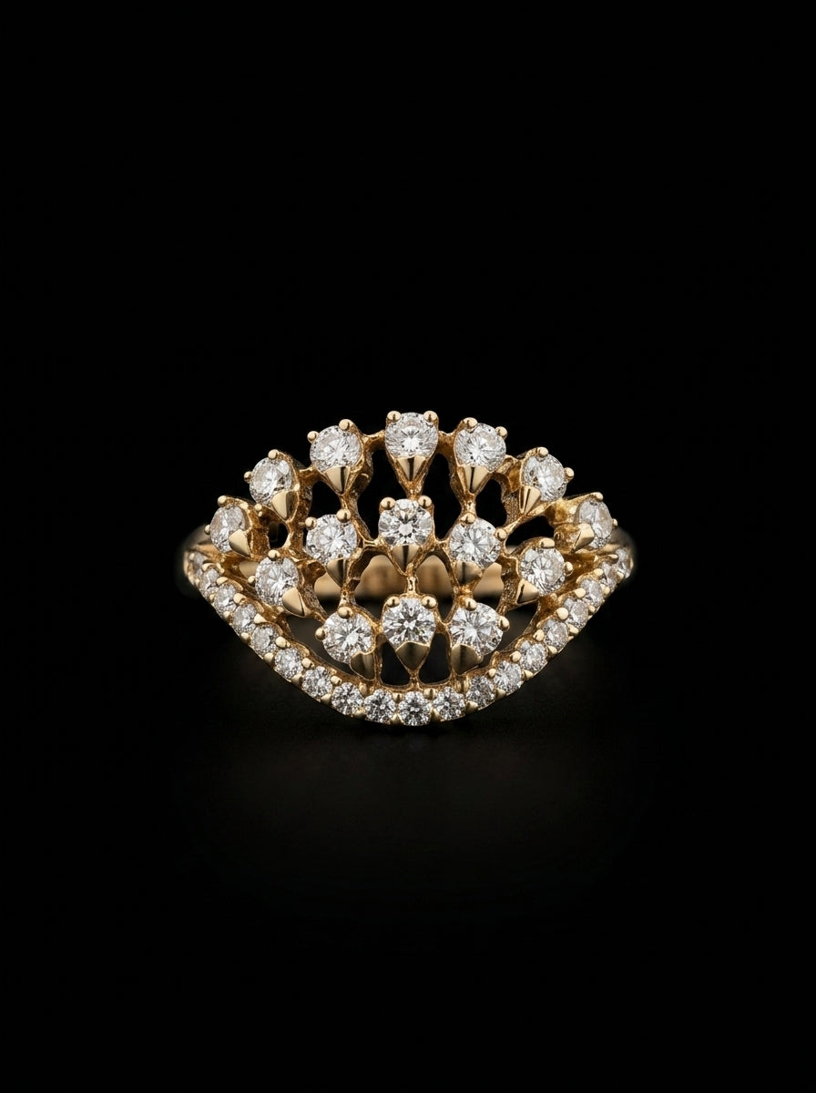 0.9Ct of Ring with the Purity of 14K