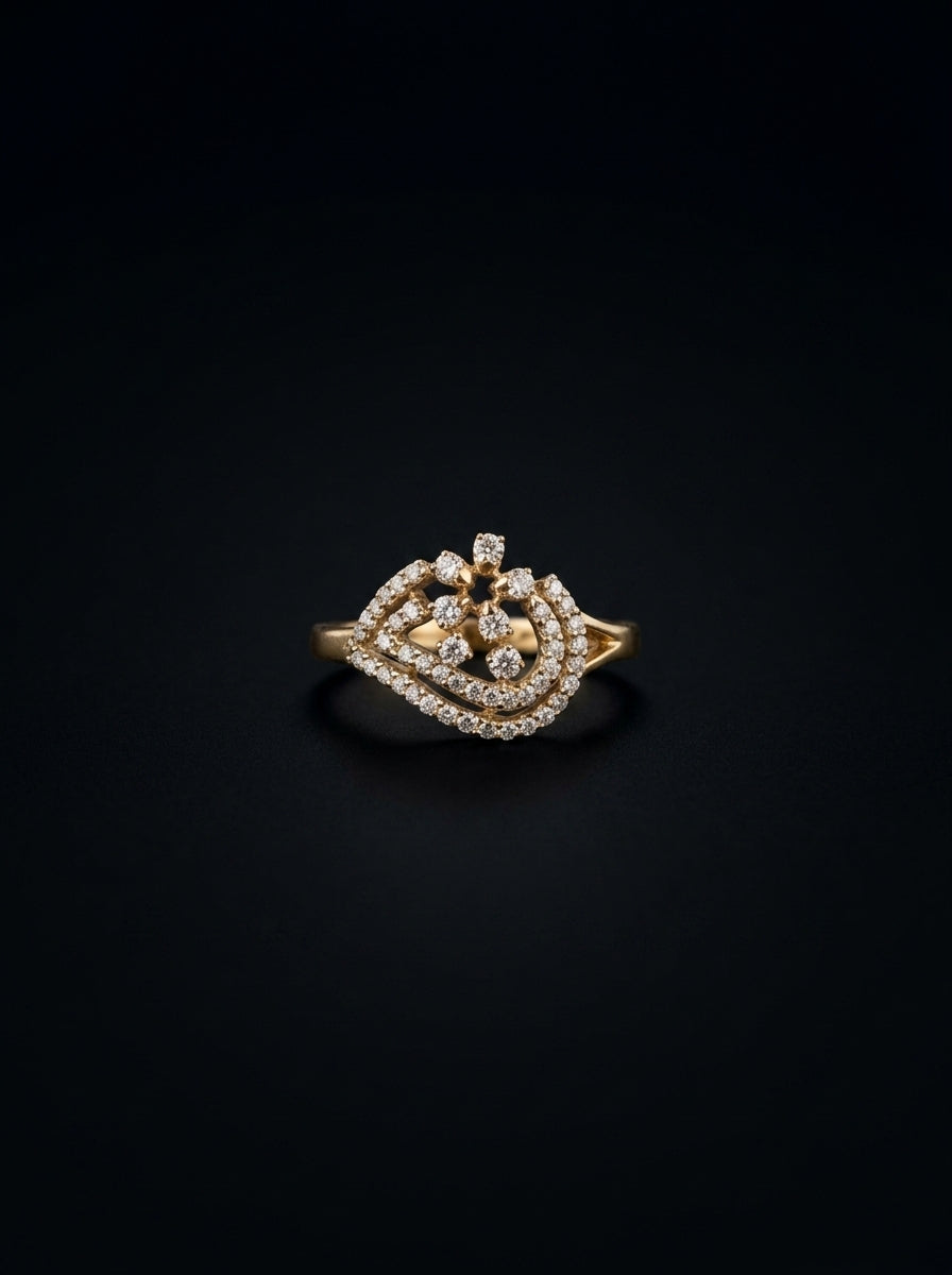 0.9Ct of Ring with the Purity of 14K