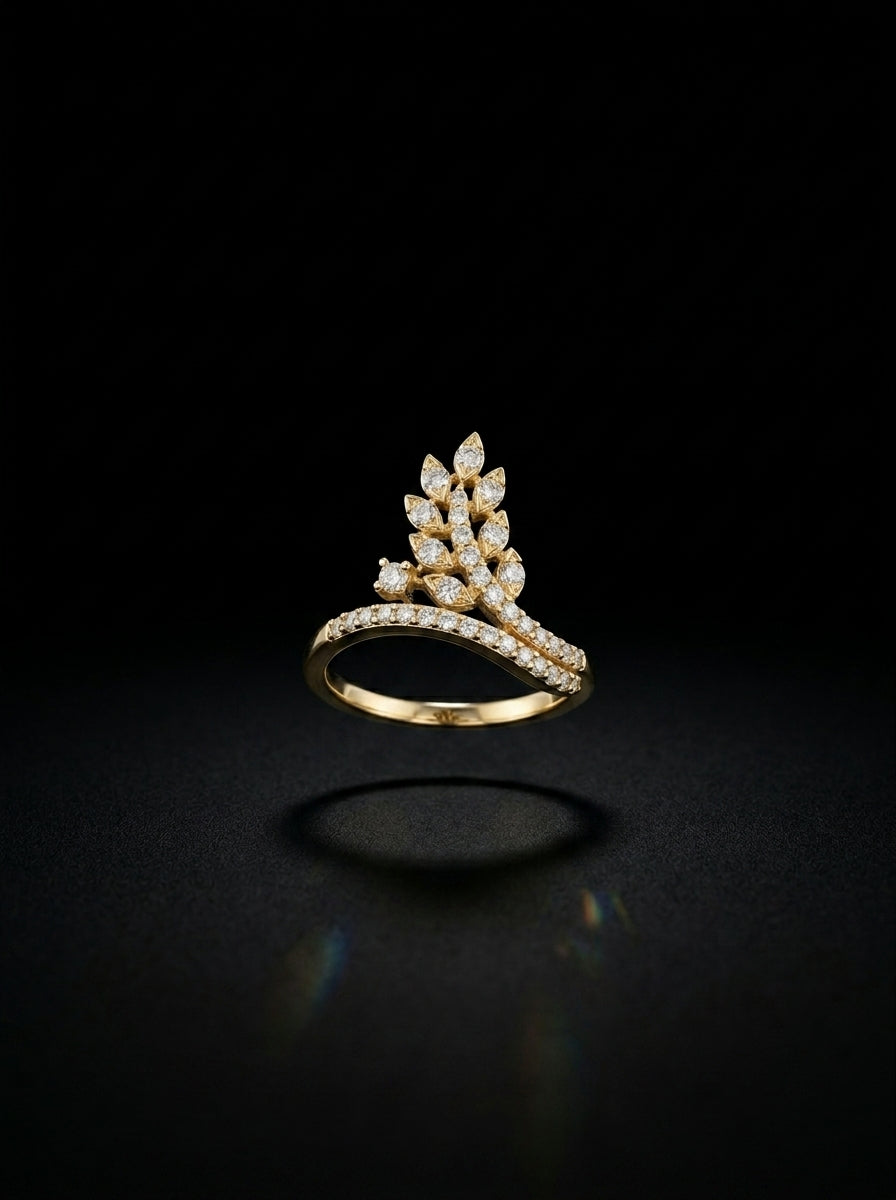 0.9Ct of Ring with the Purity of 14K