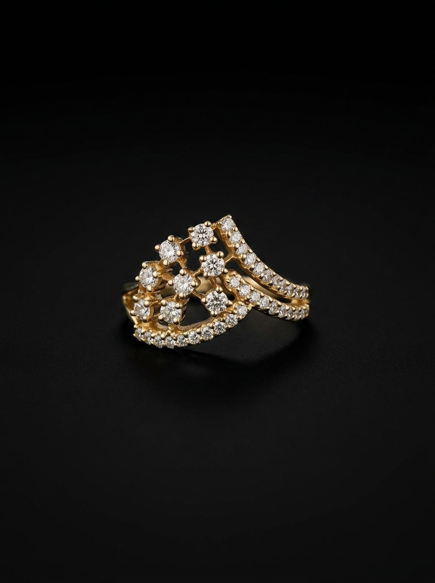 0.9Ct of Ring with the Purity of 14K