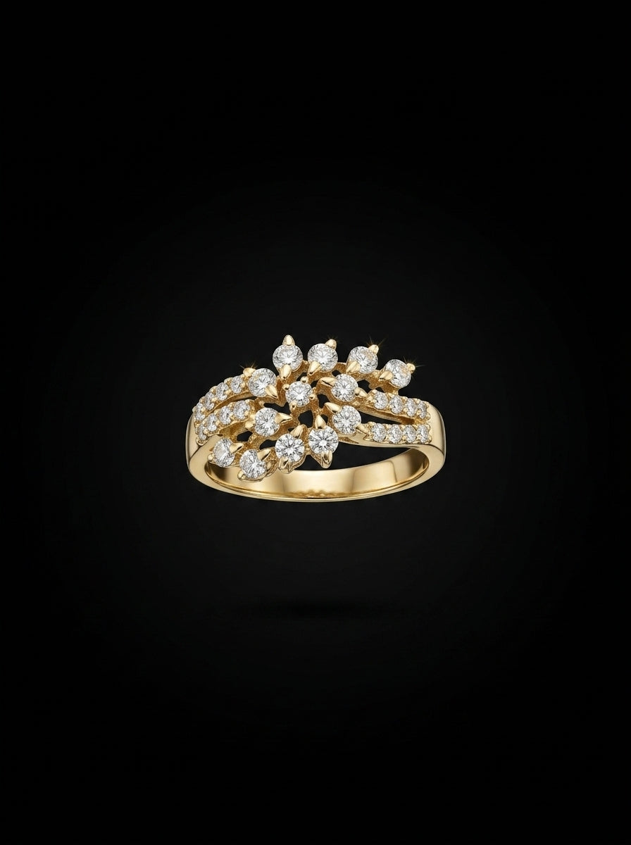 0.9Ct of Ring with the Purity of 14K
