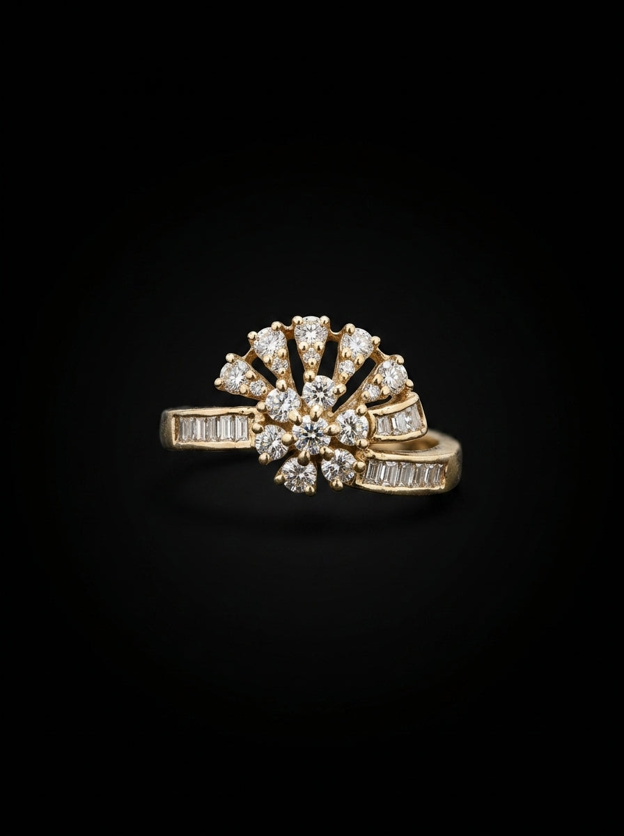 0.75Ct of Ring with the Purity of 14K