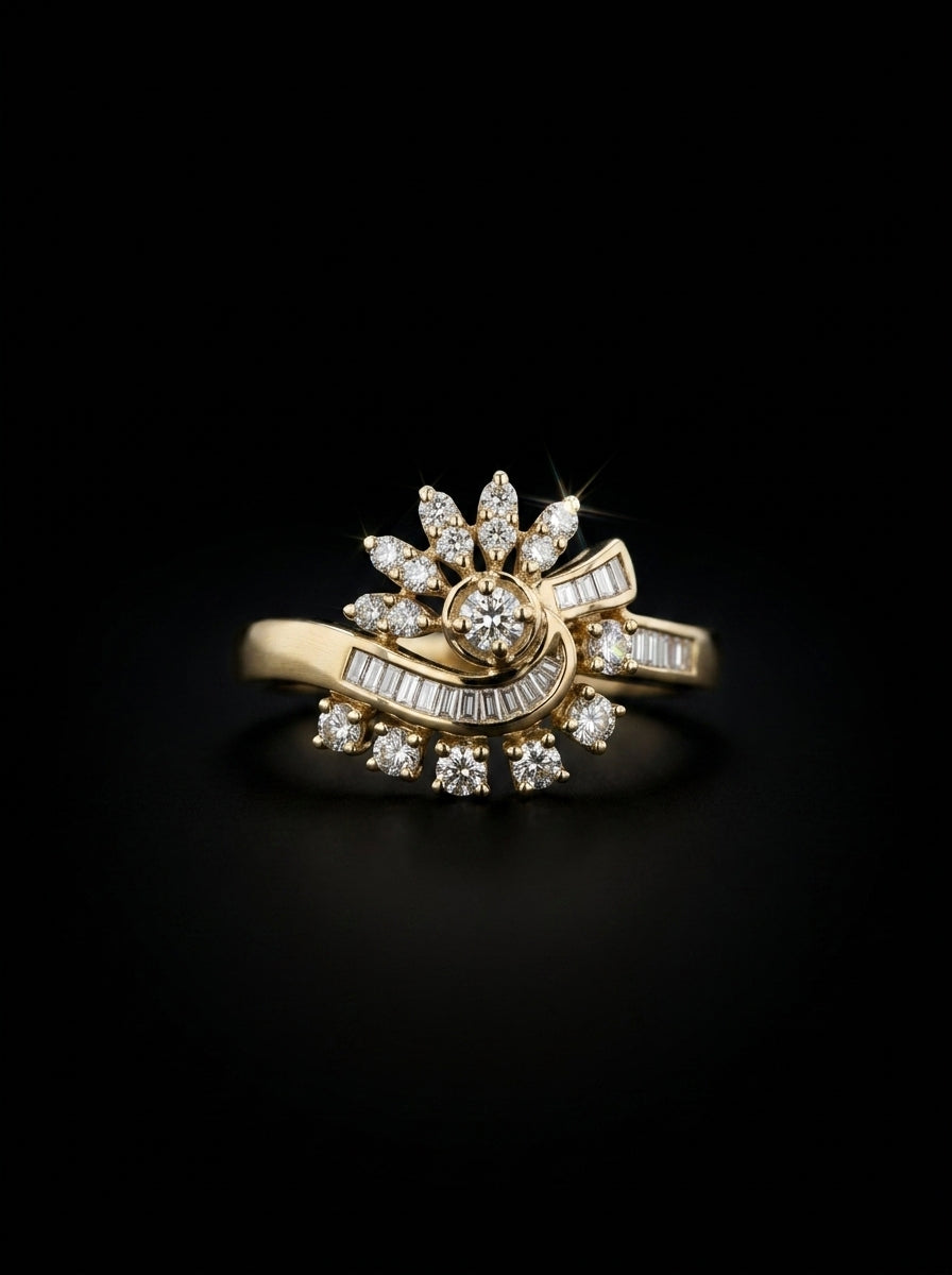 0.7Ct of Ring with the Purity of 14K