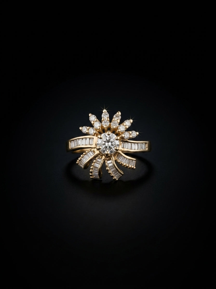 0.75Ct of Ring with the Purity of 14K