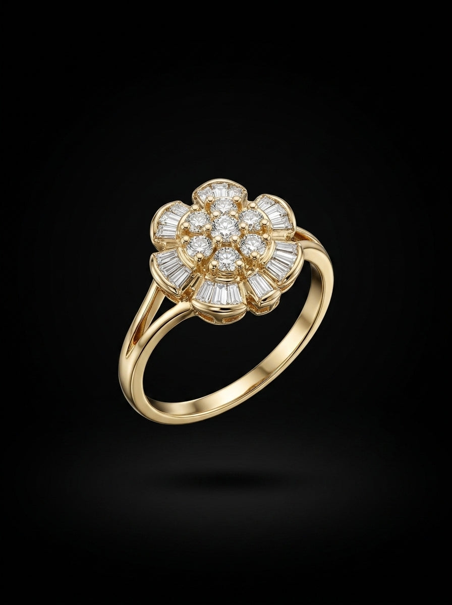 0.5Ct of Ring with the Purity of 14K