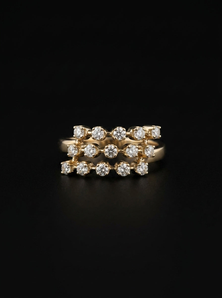 0.8Ct of Ring with the Purity of 14K