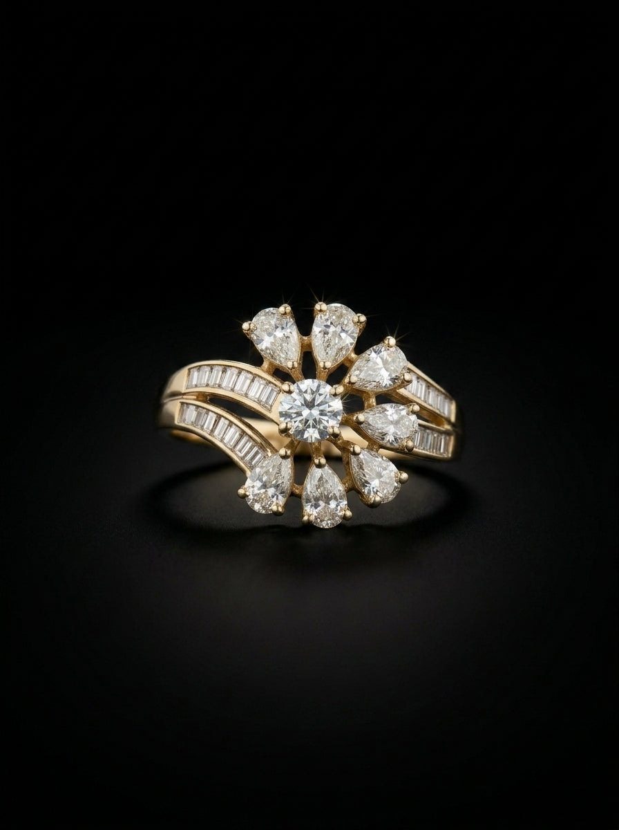 1.2Ct of Ring with the Purity of 14K