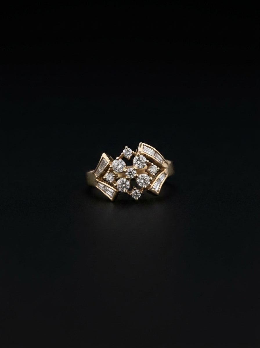 0.9Ct of Ring with the Purity of 14K