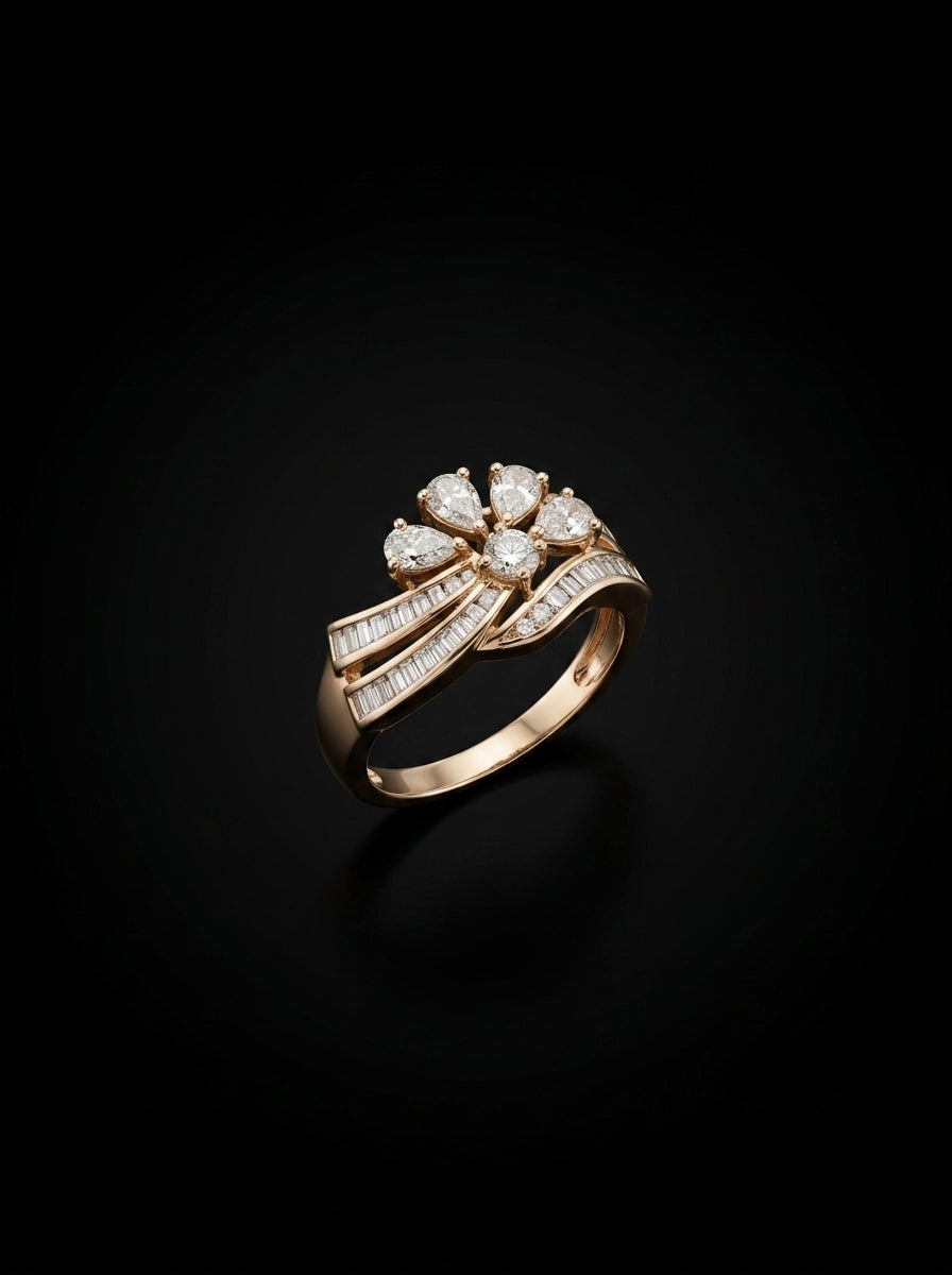 0.85Ct of Ring with the Purity of 14K