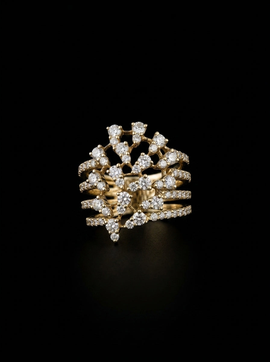 1.8Ct of Ring with the Purity of 18K