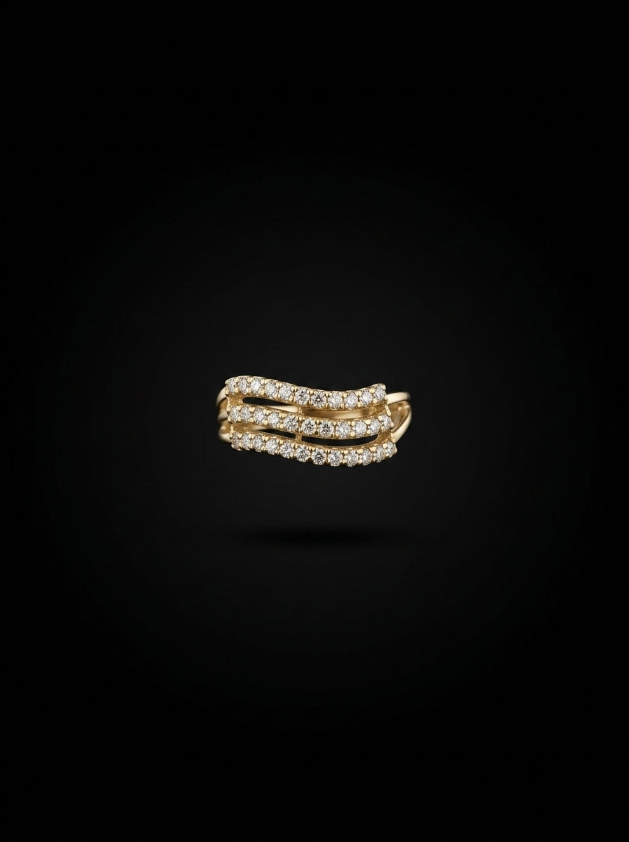 0.8Ct of Ring with the Purity of 18K